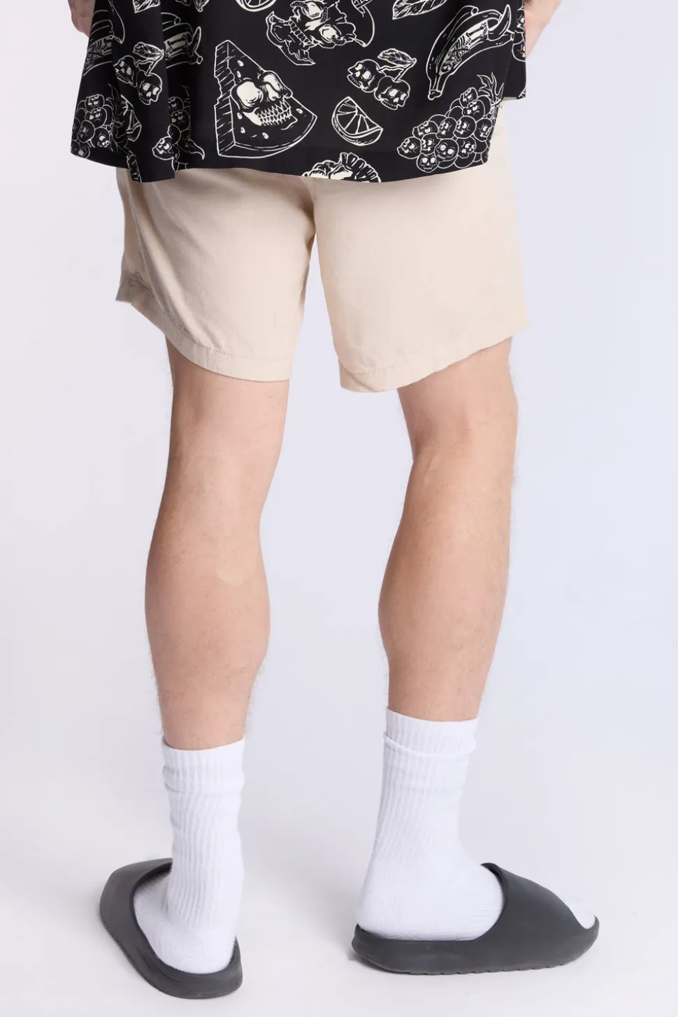 Arsenic Mens 7" Linen-Blend Shorts