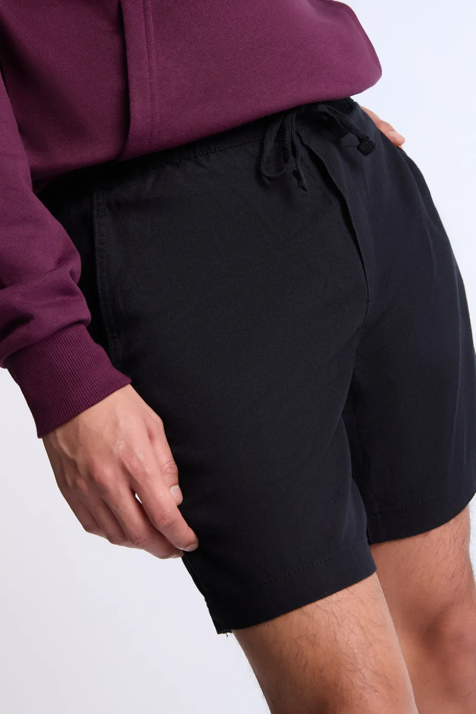 Arsenic Mens 7" Linen-Blend Shorts