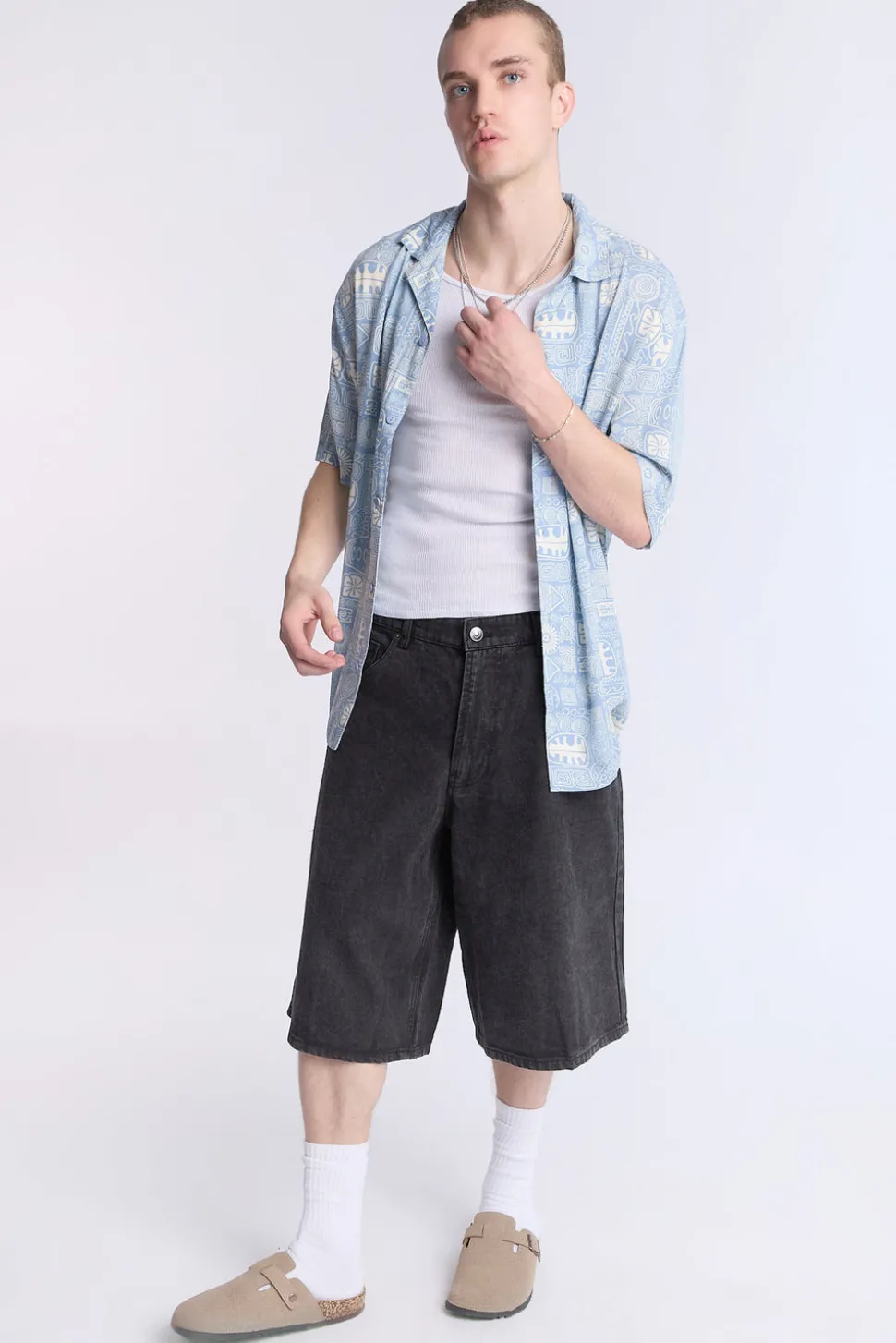Arsenic Mens Baggy Denim Shorts