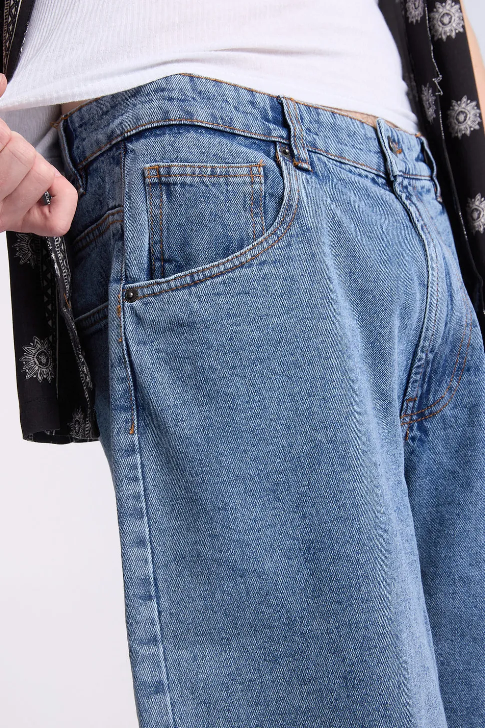 Arsenic Mens Baggy Denim Shorts