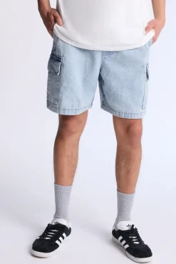 Arsenic Mens Denim Cargo Shorts