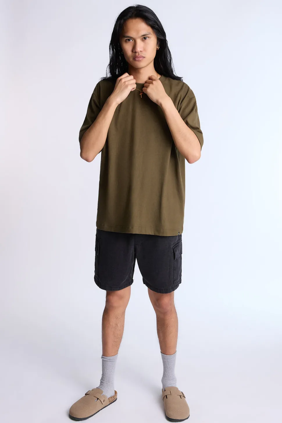 Arsenic Mens Denim Cargo Shorts