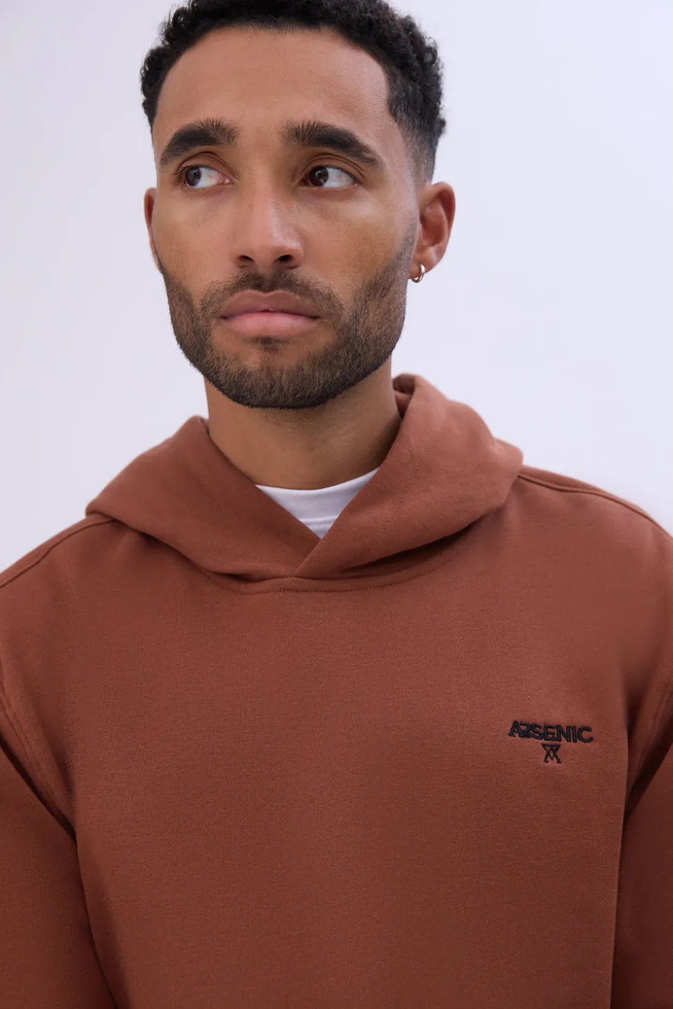 Arsenic Mens Embroidered Logo Hoodie