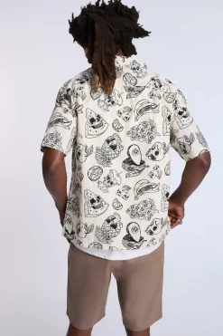 Arsenic Mens Fruit Skulls Button-Up
