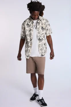 Arsenic Mens Fruit Skulls Button-Up
