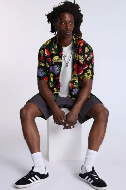 Arsenic Mens Fruit Skulls Button-Up