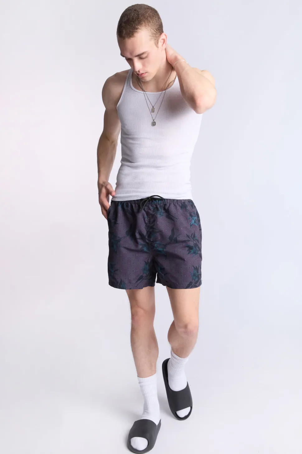 Arsenic Mens Graphic Beach Shorts