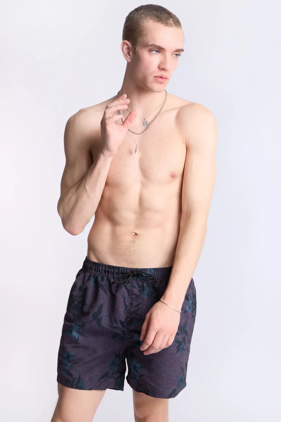Arsenic Mens Graphic Beach Shorts