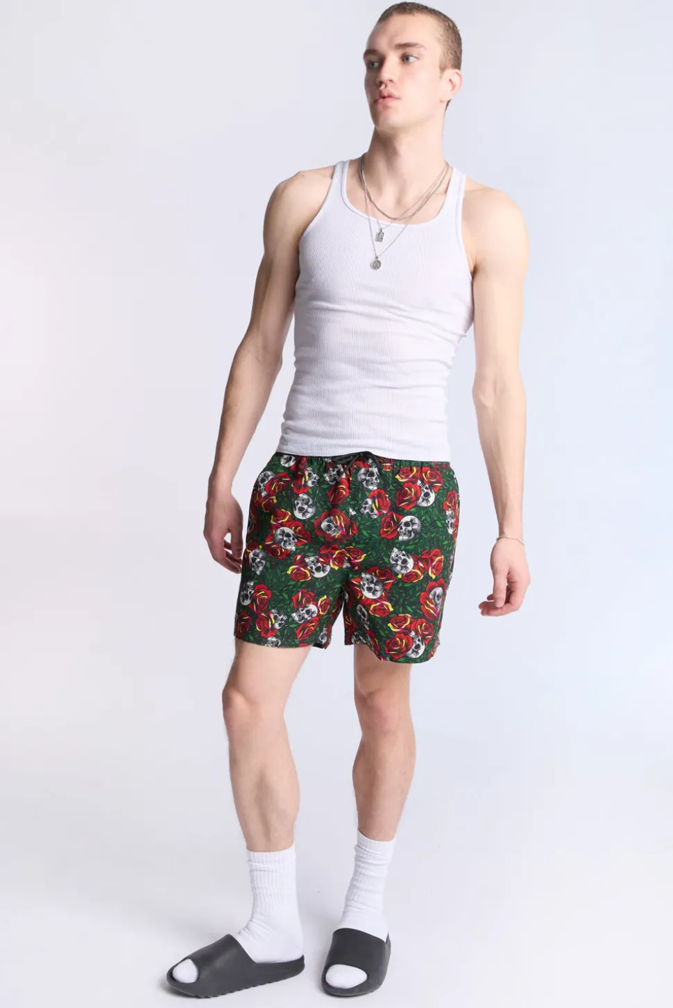Arsenic Mens Graphic Beach Shorts