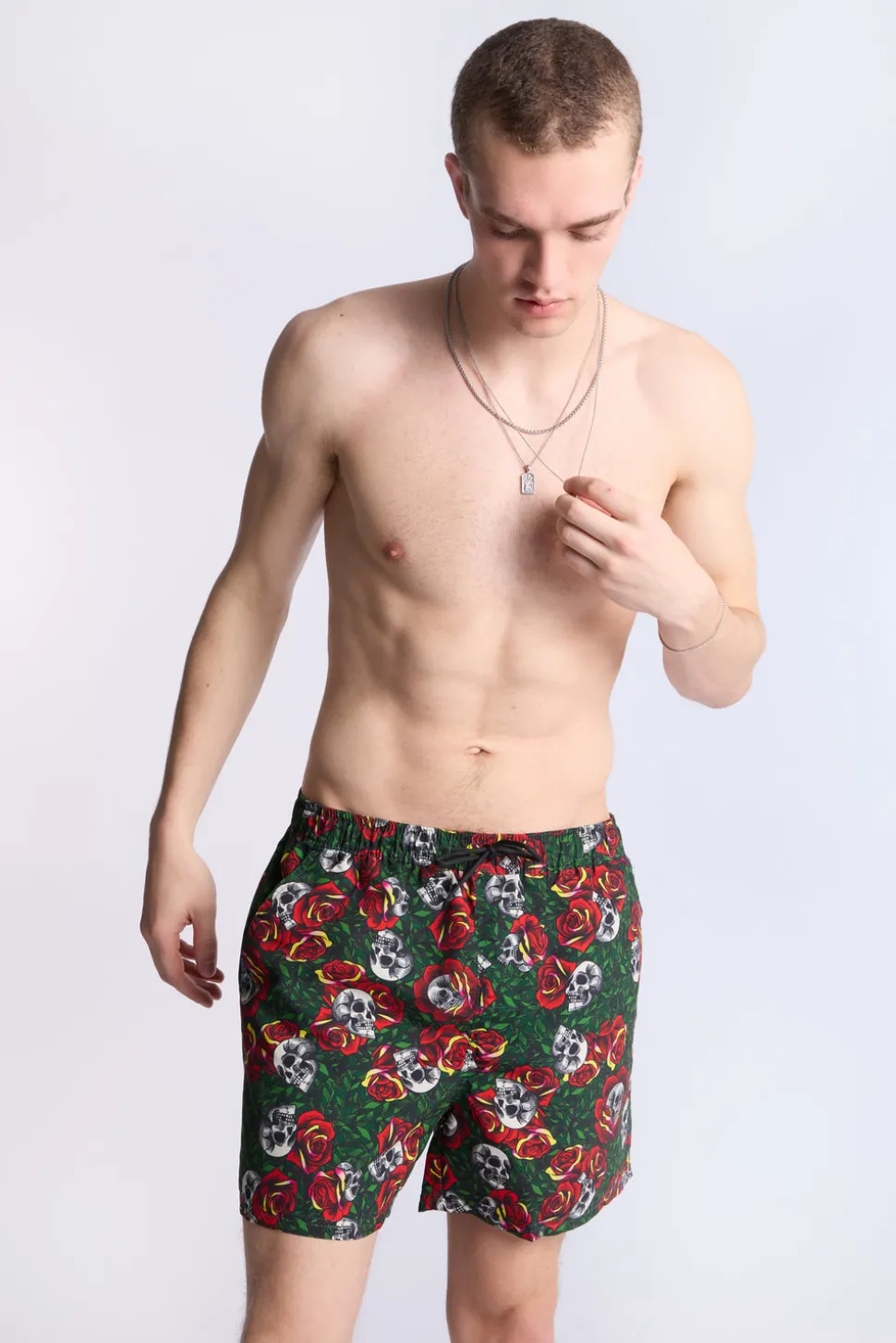 Arsenic Mens Graphic Beach Shorts