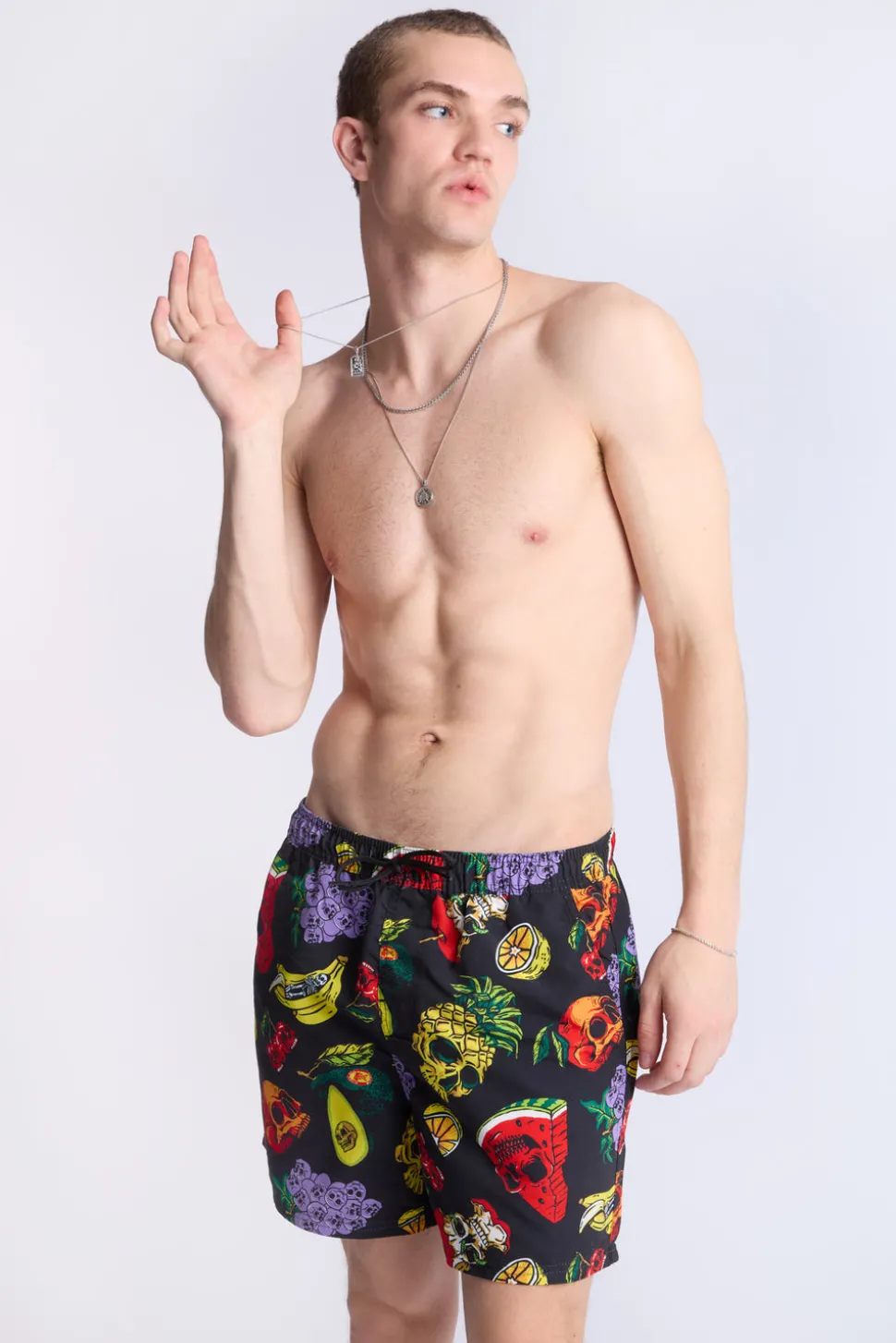 Arsenic Mens Graphic Beach Shorts
