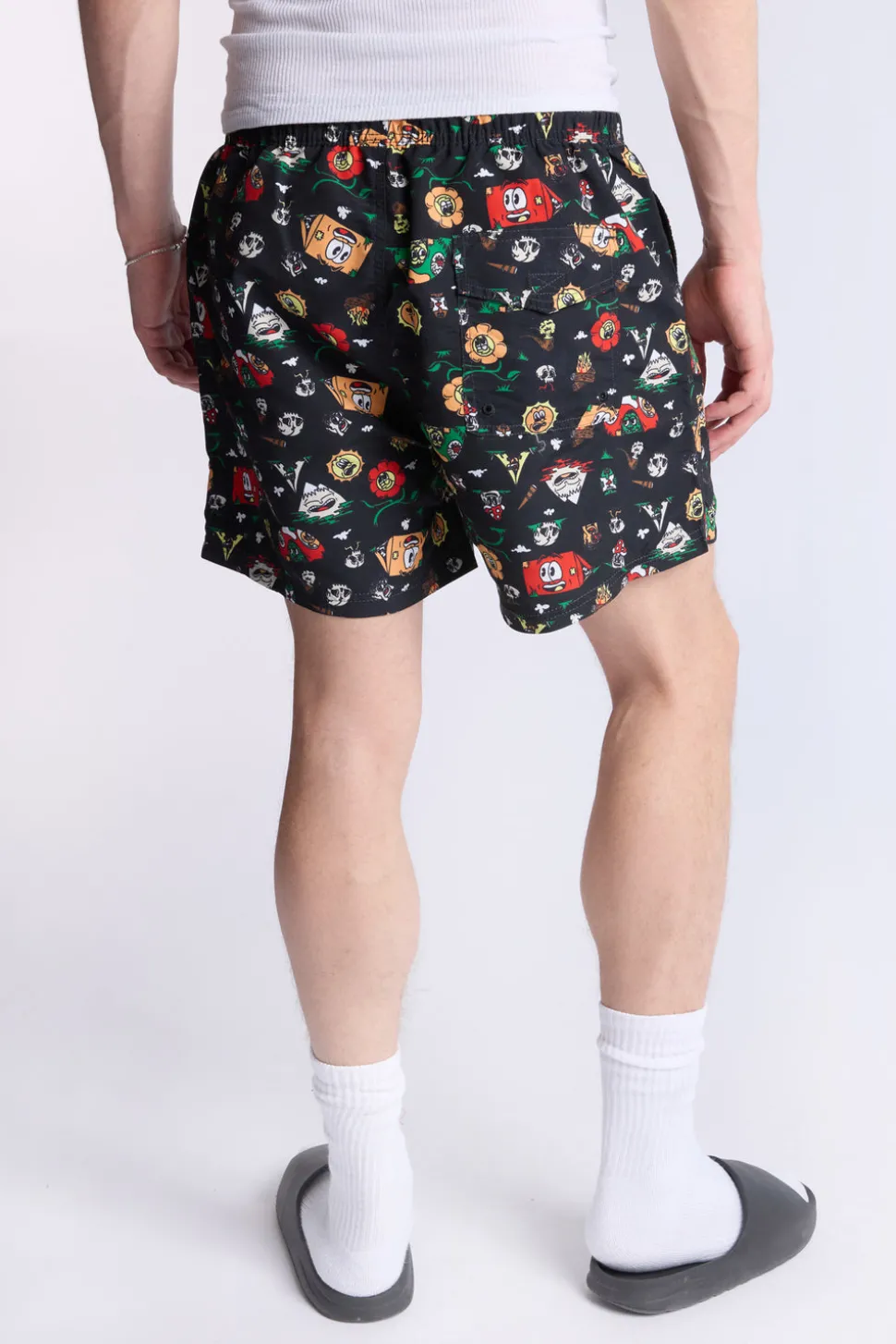 Arsenic Mens Graphic Beach Shorts
