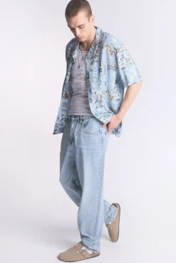 Arsenic Mens Hawaiian Print Button-Up