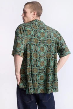 Arsenic Mens Kaleidoscope Print Button-Up