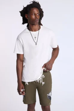 Arsenic Mens Logo Print Shorts