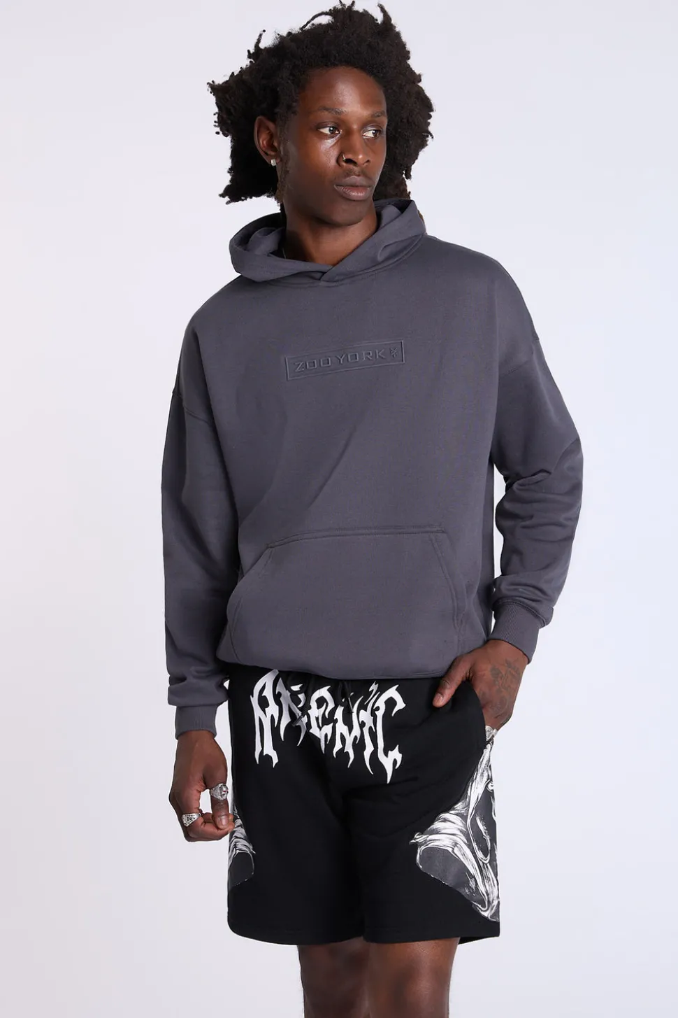 Arsenic Mens Logo Print Shorts