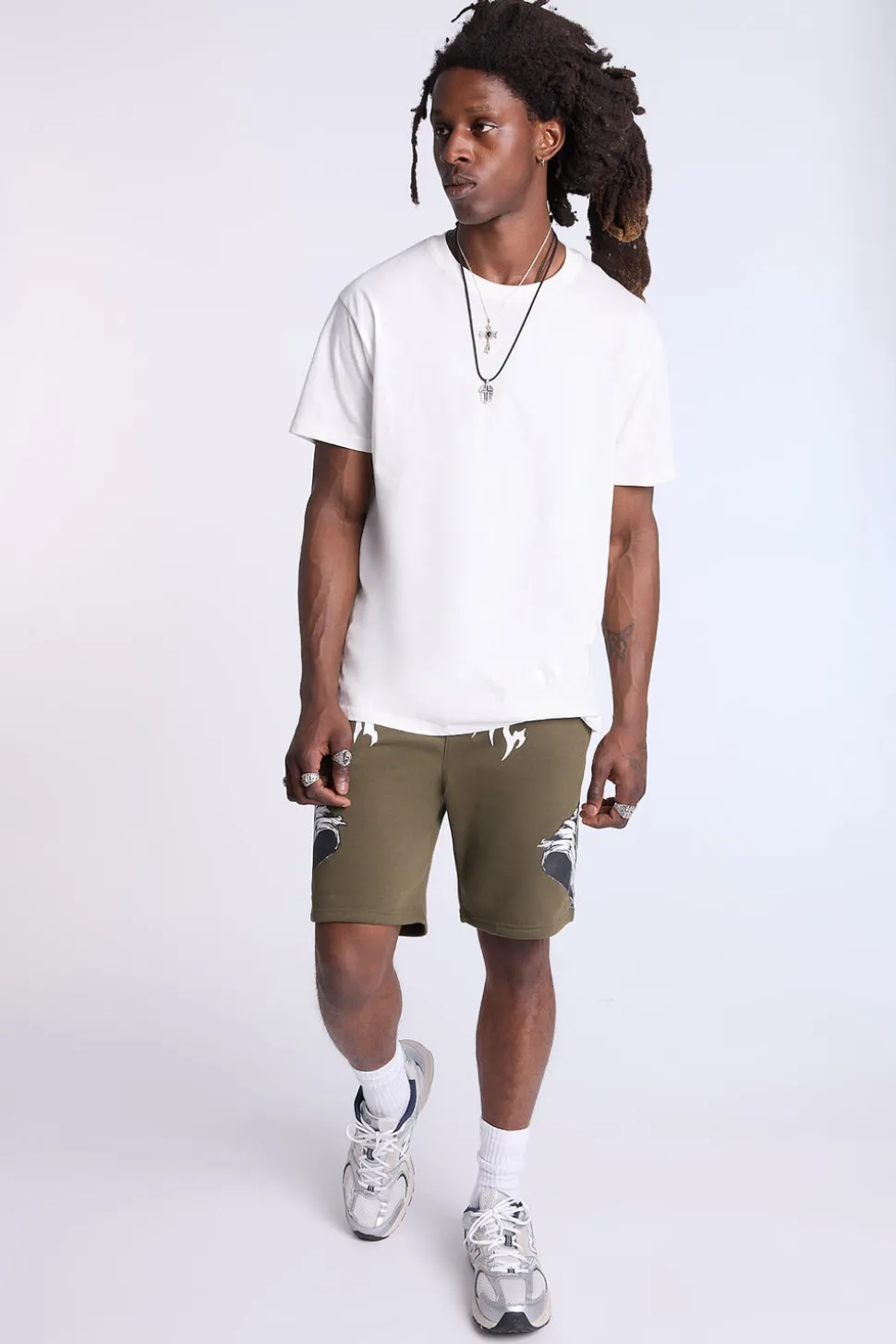 Arsenic Mens Logo Print Shorts