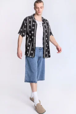 Arsenic Mens Medallion Print Button-Up