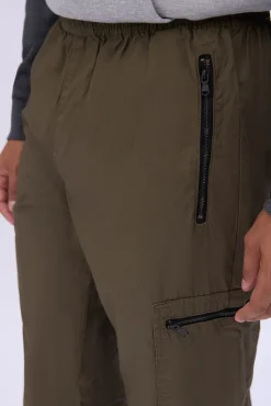 Arsenic Mens Poplin Zipper Cargo Pant