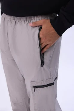 Arsenic Mens Poplin Zipper Cargo Pant