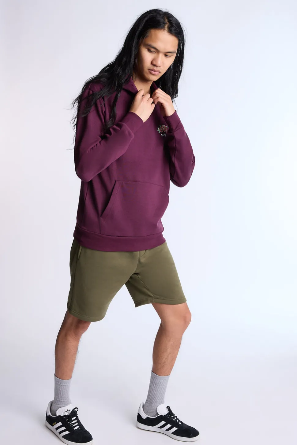 Arsenic Mens Rose Graphic Hoodie