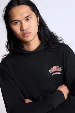 Arsenic Mens Rose Graphic Hoodie
