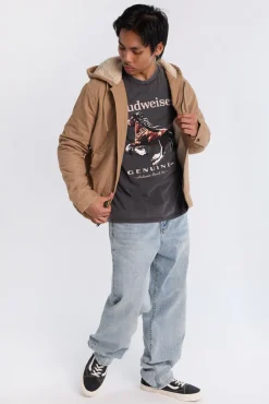 Arsenic Mens Sherpa Lined Twill Jacket