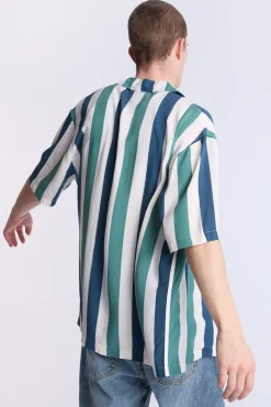 Arsenic Mens Striped Button-Up