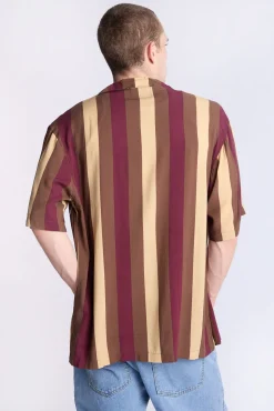 Arsenic Mens Striped Button-Up