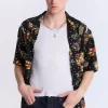 Arsenic Mens Tattoo Print Button-Up