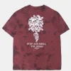 Arsenic Mens Tie-Dye Skull Bouquet T-Shirt