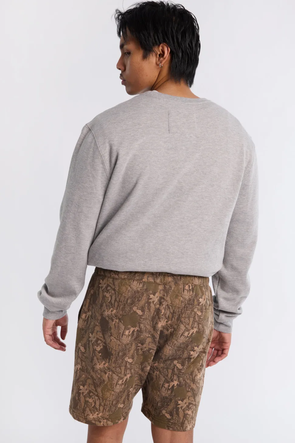 Arsenic Mens Tree Camo Fleece Shorts