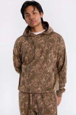 Arsenic Mens Tree Camo Oversized Hoodie
