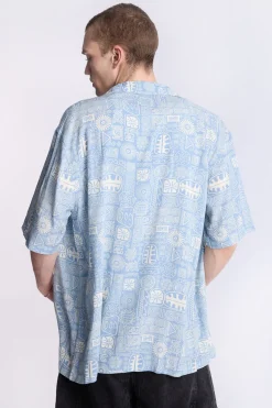 Arsenic Mens Tribal Print Button-Up