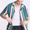 Arsenic Mens Vertical Stripes Button-Up