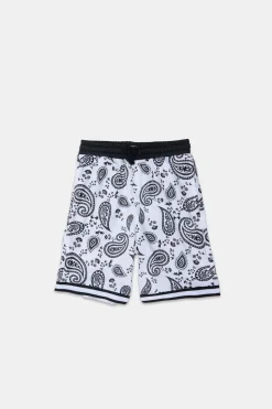 Arsenic Youth Allover Bandana Print Fleece Shorts