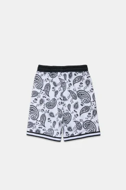 Arsenic Youth Allover Bandana Print Fleece Shorts