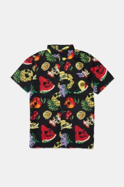 Arsenic Youth Fruit Skulls Button-Up