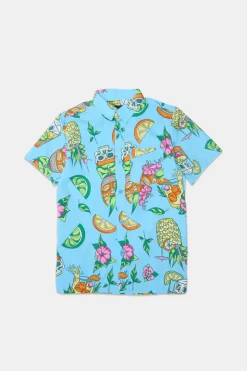Arsenic Youth Tropical Skulls Button-Up