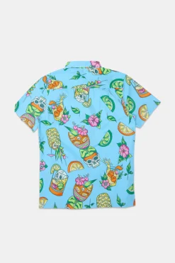 Arsenic Youth Tropical Skulls Button-Up
