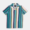 Arsenic Youth Vertical Stripes Button-Up