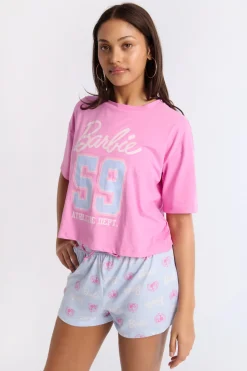 Barbie 2-Piece Pajama Tee & Shorts Set