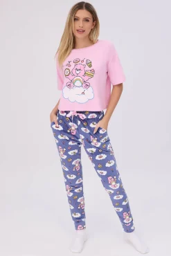 Care Bears 2-Piece Pajama Tee & Velour Jogger Set