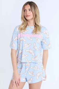 Cinnamoroll AOP 2-Piece Pajama Tee & Shorts Set