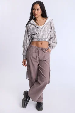 Cotton Wide Leg Cargo Pant