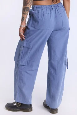 Cotton Wide Leg Cargo Pant