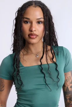 Double Layer Square Neck Top