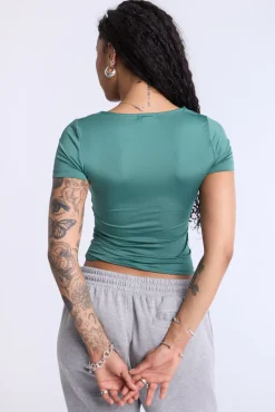 Double Layer Square Neck Top