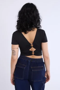 Double Ring Cropped Tee