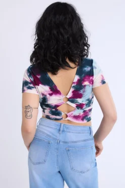 Double Ring Cropped Tee